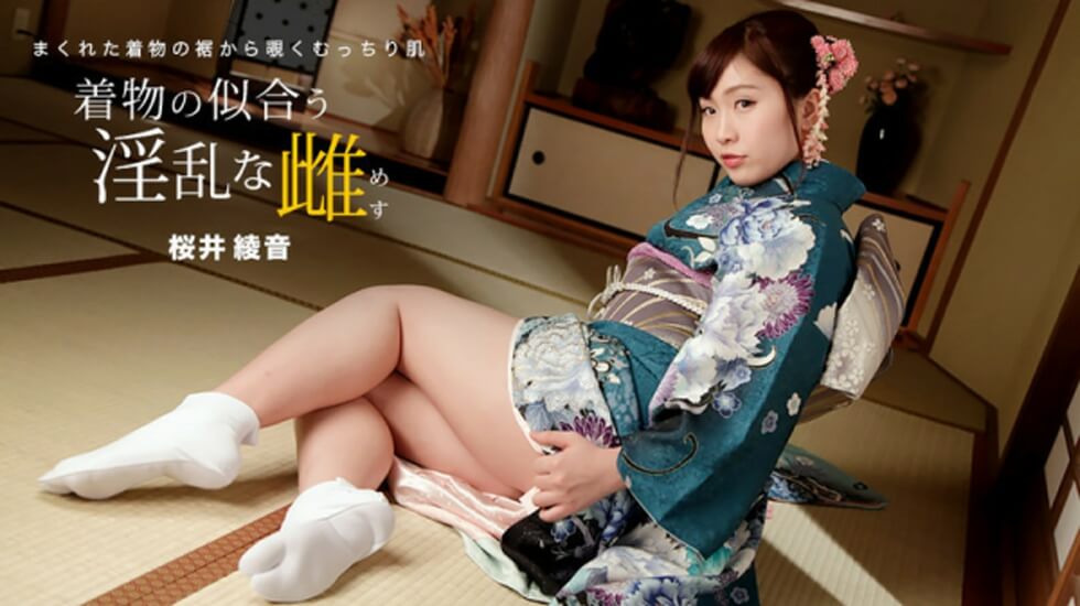 [无码]010822_001 Ayane Sakurai, một cô gái dâm đãng trông rất đẹp trong bộ kimono